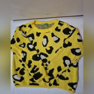 Hot & Delicious Yellow and Black Patterned Sweater